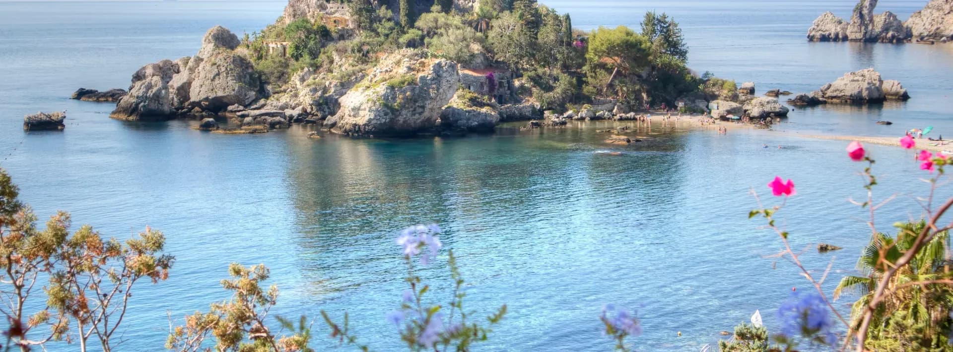 The Isola Bella in Taormina, Italy.