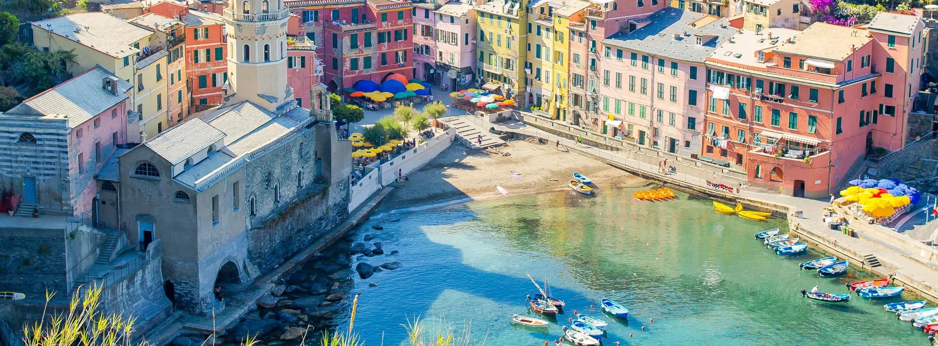 the city of Vernazza in Cinque Terre, Italy
