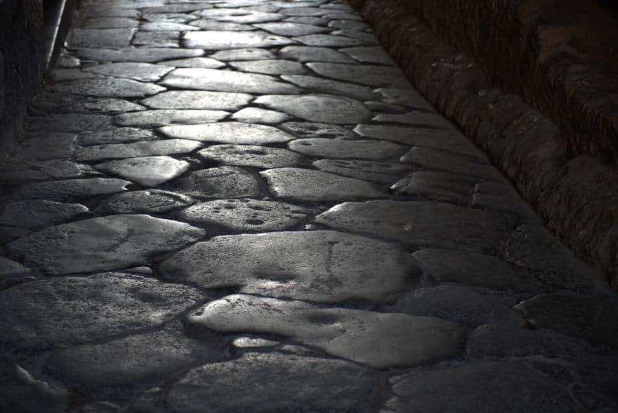 roman coble stone street
