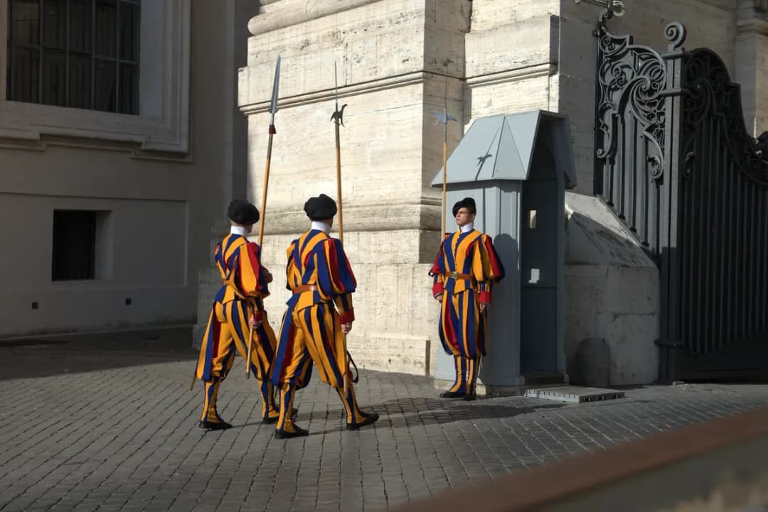 The Pontifical Swiss Guard at the Vatican in Rome